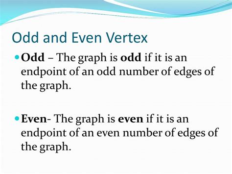 even and odd vertices|Even number of odd vertices .